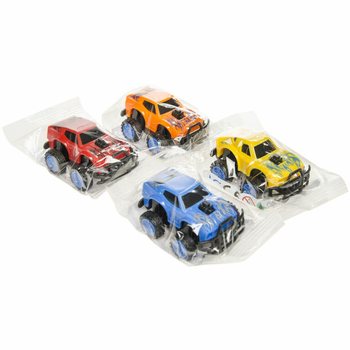 PULL BACK MONSTRU AUTO - MIX KRĀSAS (48 gab.)