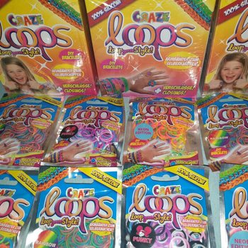 CRAZE LOOPS LOOM - PĀRSTEIGUMU MAISIŅI - DISPLEJĀ (12 gabali)