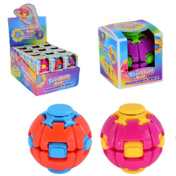 SPIN & POP FIDŽETA SPINNER BUMBA - SPIN SHIFT BALL - DISPLEJĀ (24 GAB.)