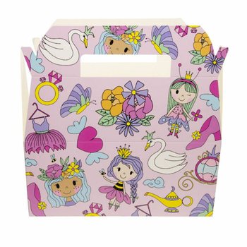 Bērnu Izvēlnes Kastīte Princese - Menu Box - 22,5 x 12 x 9,5 cm (24 gab.)