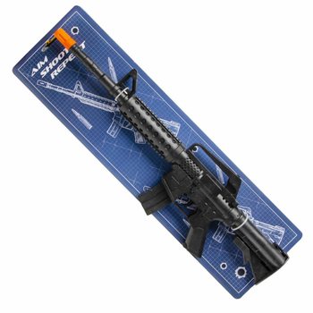 M16 rotaļu &scaron;autene ar klabo&scaron;u skaņu uz kartes (6 gab.)