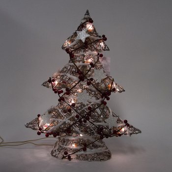 Liela mirdzo&scaron;a dekoratīvā Ziemassvētku eglīte 50 cm (1 gab.)