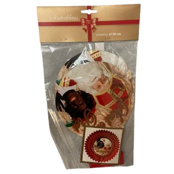 SINTERKLAAS DEKORATĪVAIS VĒDEKLIS &Oslash;50 CM - SALOKĀMS (6 gab.)
