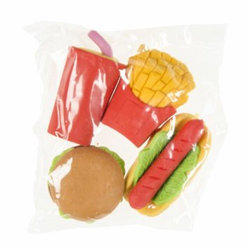 4 daļu dzē&scaron;gumiju komplekts "Fast Food" (Displeja kaste 12x)