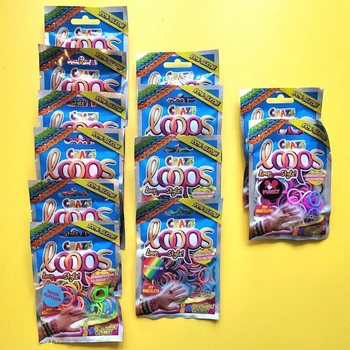 CRAZE LOOPS LOOM - PĀRSTEIGUMU MAISIŅI - DISPLEJĀ (12 gabali)