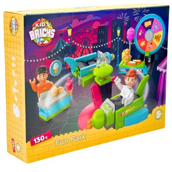 KIDS BRICKS FUN PARK - BŪVNIECĪBAS BLOKU KOMPLEKTS - 130 DAĻAS (1 gab.)
