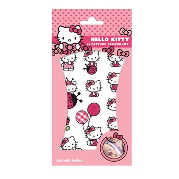 Pagaidu Tetovējumi HELLO KITTY - Izm. 20 x 10 cm (10 gab.)