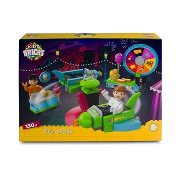 KIDS BRICKS FUN PARK - BŪVNIECĪBAS BLOKU KOMPLEKTS - 130 DAĻAS (1 gab.)