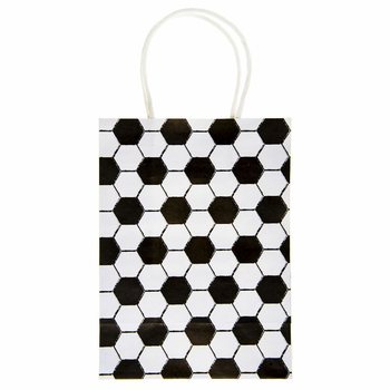 Papīra dāvanu maisiņi Futbols 16x9x22 cm (12 gab.)