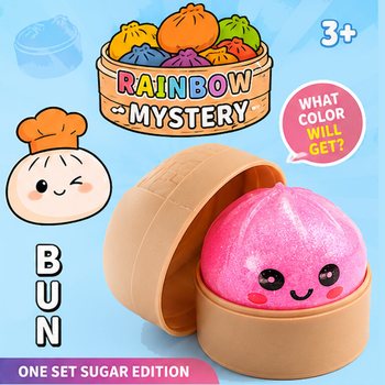 RAGE - Squishy SUGAR EDITION Bun Dumplings MAZIE (5.3 x 5.3 x 4.1 Cm) Viral 2026 Fidget Toy (24 gab.)
