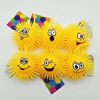 PUFFER BUMBIŅA AR EMOCIJU SEJU - 10CM - DISPLEJĀ (12 gab.)