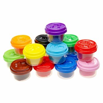 FUN DOUGH - Plastilīns trauciņos (1 iepakojums, 15 gab.)