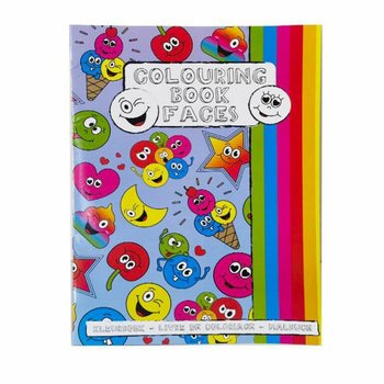 A4 Smiley Krāsojamā Grāmata ar Uzlīmēm (12 Gabali)