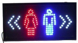 LED Reklāmas Izkārtne - TUALETE / WC