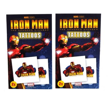 Marvel tetovējumi 2 daļas - Modelis Iron Man (50 gab.)