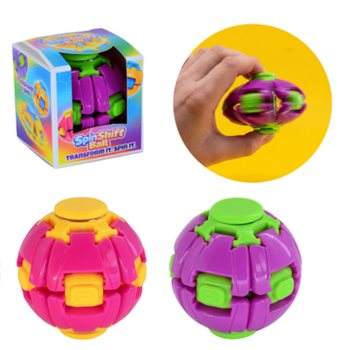 SPIN & POP FIDŽETA SPINNER BUMBA - SPIN SHIFT BALL - DISPLEJĀ (24 GAB.)