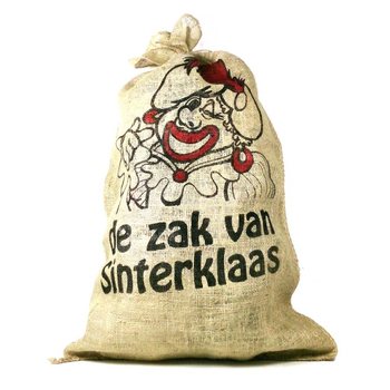 Liels džutas maiss Ziemassvētku vecītim un Salavecim