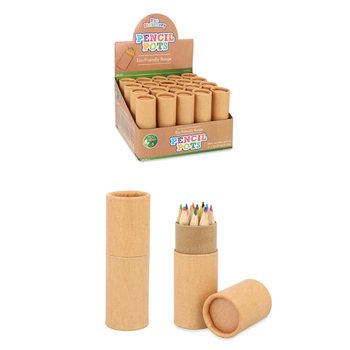 12x Krāsu Zīmuļi Tūbiņā: Modelis: Eco Friendly - Displejā (20 gab.)