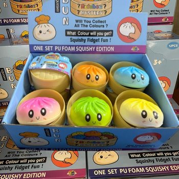 RAGE - Squishy Bun Dumplings LIELI - ONE SET PU FOAM SQUISHY EDITION (12 gab.)