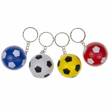 Putuplasta futbola bumbas atslēgu piekariņi - Dažādas krāsas (48 gab.)
