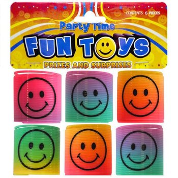 6 GAB. MINI SMILEY SPIRĀLES Ø3.5 CM MAISIŅĀ (6 MAISIŅI)