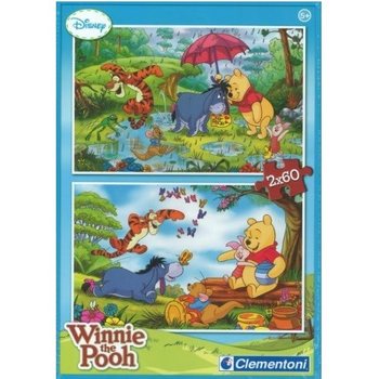 CLEMENTONI PUZLE DISNEY VINIJS PŪKS 2 x 60 DETALAS (Iepakojumā 6 gab.)