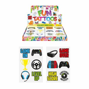 Gamer Fun Tetovējumi Displaybox (96 lapas)