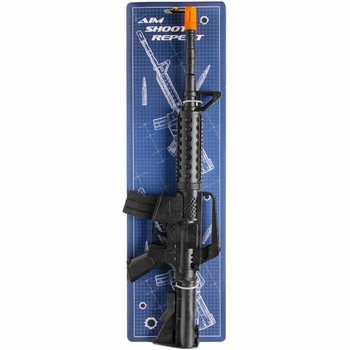 M16 rotaļu šautene ar klabošu skaņu uz kartes (6 gab.)
