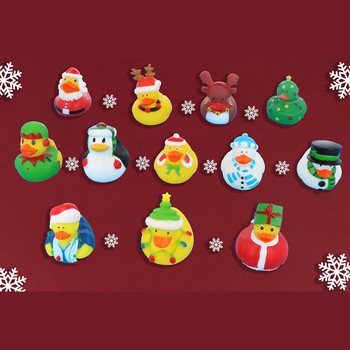 Ziemassvētku Vannas Pīlī&scaron;u Mix 6cm (12 gab.) - Svētku Dāvaniņas