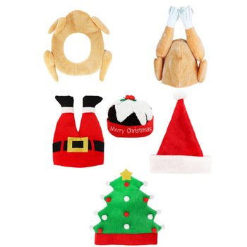 MIKSS EKSKLUZĪVAS JAUTRAS ZIEMASSVĒTKU CEPURES - XMAS CAPS (6 gab.)