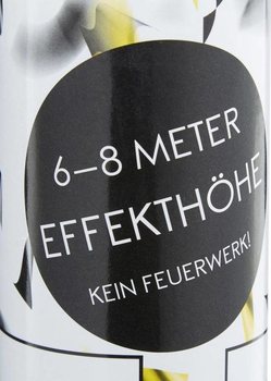 Konfeti lielgabals &ndash; Krāsa: Melni-Dzeltens - 40 cm - Partypopper (10 gab.)