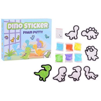DINO UZLĪMES - PUTU PLASTILĪNA KOMPLEKTS - IZVEIDO SAVAS DINO PUTU UZLĪMES (24 gab.)