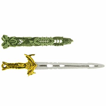 METĀLISKAS KRĀSAS ZOBENS, 33 CM GAR&Scaron; (36 gab.)