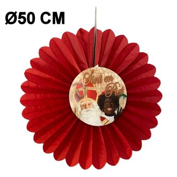 SINTERKLAAS DEKORATĪVAIS VĒDEKLIS &Oslash;50 CM - SALOKĀMS (6 gab.)