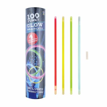 Spīdošās Rokassprādzes Glow - 100 gab. Tūbā