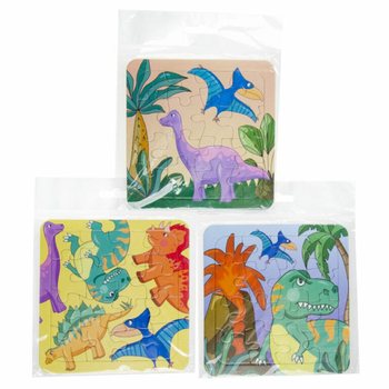 Dinozauru puzļu komplekts - 14x14 cm (50 gab.)