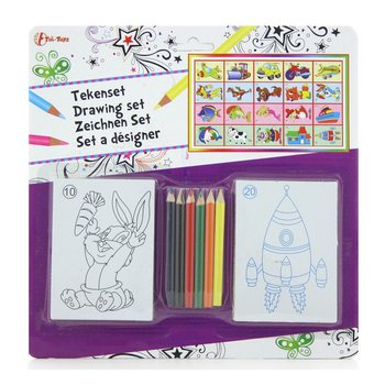 Zīmēšanas komplekts uz kartītes (11 gab.)