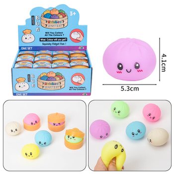 RAGE - Squishy Bun Dumplings MAZS (5.3x5.3x4.1 cm) - Viral 2026 Fidget Toy (24 gab.)