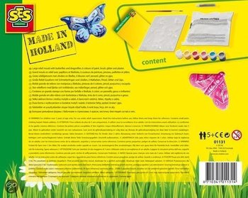 SES Creative Ģip&scaron;a lie&scaron;anas un krāso&scaron;anas komplekts - Tauriņi (1 gab.)