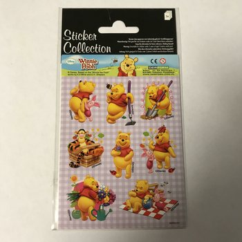 Uzlīmju lapas: Disney Vinnijs Pūks, 16 x 9 cm (10 gab.)