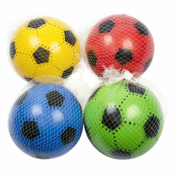 FUTBOLA BUMBAS - 23CM - DAŽĀDAS KRĀSAS (10 gab.)