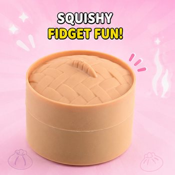 RAGE - Squishy SUGAR EDITION Bun Dumplings MAZIE (5.3 x 5.3 x 4.1 Cm) Viral 2026 Fidget Toy (24 gab.)