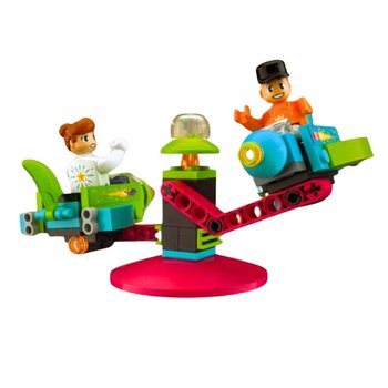 KIDS BRICKS FUN PARK - BŪVNIECĪBAS BLOKU KOMPLEKTS - 130 DAĻAS (1 gab.)