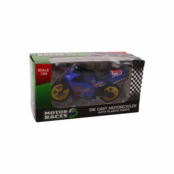 MOTOCIKLS SUPER SPORT DIE CAST, MĒROGS 1:24 DISPLEJĀ (24 gab.)