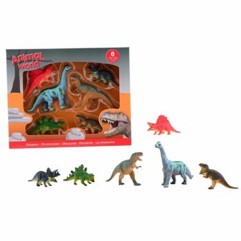 ANIMAL WORLD - Dinozauru rotaļu komplekts (6 figūras)
