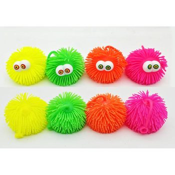 PUFFER BUMBA AR ACĪM - 10CM - DISPLEJĀ (12 gab.)