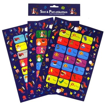 3 LAPAS - DĀVANU ETIĶETES SINTERKLAAS (12 gab.)