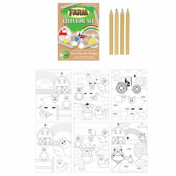 ECO FRIENDLY - Zīmē&scaron;anas komplekts &bdquo;Ferma&rdquo; (25 gab.)