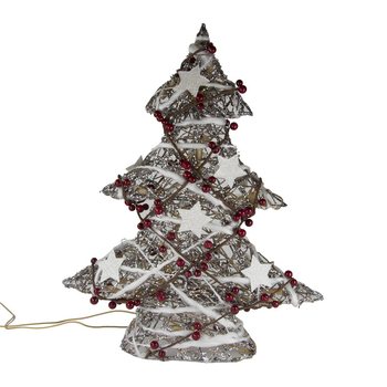 Liela mirdzo&scaron;a dekoratīvā Ziemassvētku eglīte 50 cm (1 gab.)