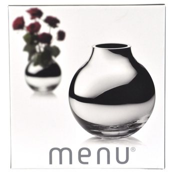 MENU Apaļa Sudraba Vāze | Luksusa Lodes Vāze B2B